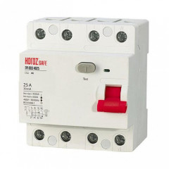 Выключатель Остаточного Тока 4P 25A 30mA 400V SAFE (RCCB 4P 25)