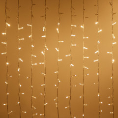 Светодиодная гирлянда ARD-CURTAIN-CLASSIC-2000x9000-CLEAR-2200LED-WATERFALL Warm (230V, 180W) (Ardecoled, IP65)