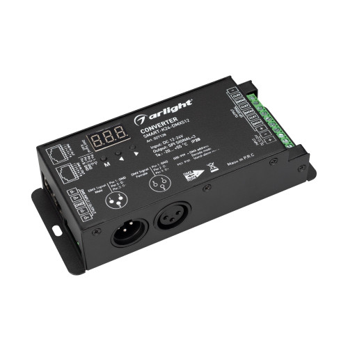 Конвертер SMART-K24-DMX512 (12-24V, SPI, 2.4G) (Arlight, IP20 Металл, 5 лет)