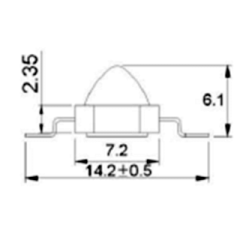 Мощный светодиод ARPL-1W-EPL IR850 60deg (Arlight, Emitter)