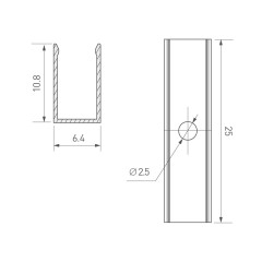 Держатель AURORA-1206-CLIP ANOD (Arlight, Алюминий)