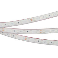 Светодиодная Лента RTW 2-5000PGS 24V Yellow 2x (5060, 300 LED, LUX) (Arlight, 14.4 Вт/м, IP67)