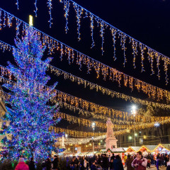 Светодиодная гирлянда ARD-EDGE-CLASSIC-2400x600-WHITE-88LED-FLASH WARM (230V, 6W) (Ardecoled, IP65)