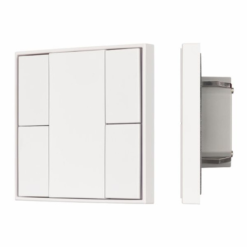 INTELLIGENT ARLIGHT Кнопочная панель KNX-301-22-4-SH-IN White (BUS, Frame) (IARL, IP20 Пластик, 3 года)