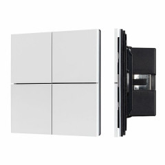 INTELLIGENT ARLIGHT Кнопочная панель KNX-304-23-IN White (BUS, Frameless) (IARL, IP20 Металл, 2 года)