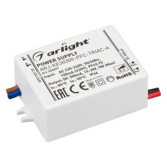 Блок питания ARJ-KE30300-PFC-TRIAC-A (9W, 300mA) (Arlight, IP44 Пластик, 5 лет)