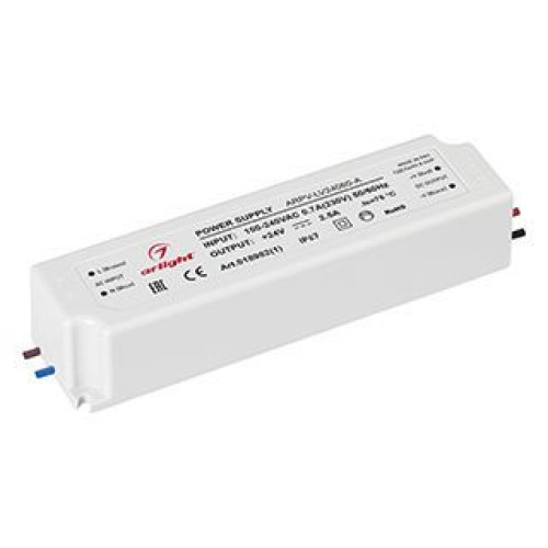 Блок питания ARPV-LV24060-A (24V, 2.5A, 60W) (Arlight, IP67 Пластик, 3 года)