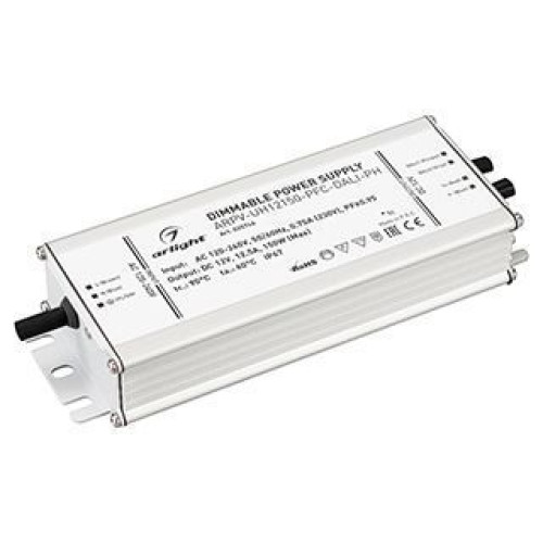 Блок питания ARPV-UH12150-PFC-DALI-PH (12V, 12.5A, 150W) (Arlight, IP67 Металл, 7 лет)