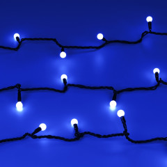 Светодиодная гирлянда ARD-BALL-CLASSIC-D13-20000-BLACK-200LED BLUE (230V, 14W) (Ardecoled, IP65)