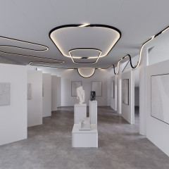 Профиль SL-ARC-3535-D800-A45 BLACK (320мм, дуга 1 из 8) (Arlight, Алюминий)