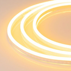 Гибкий неон ARL-NEON-1608YH-SIDE 24V Yellow (Arlight, 6 Вт/м, IP65)