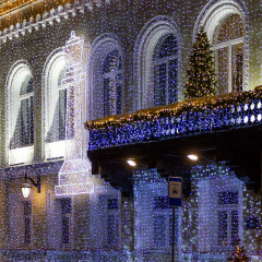 Светодиодная гирлянда ARD-CURTAIN-CLASSIC-2000x9000-CLEAR-2200LED White (230V, 120W) (Ardecoled, IP65)