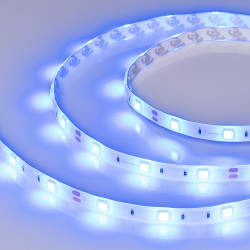 Светодиодная Лента RTW 2-5000SE 12V Blue (5060, 150 LED, LUX) (Arlight, 7.2 Вт/м, IP65)