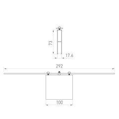 Коннектор прямой ALT-LINEAIR-FLAT-CON-I-2094 (ANOD) (Arlight, IP20 Металл, 3 года)