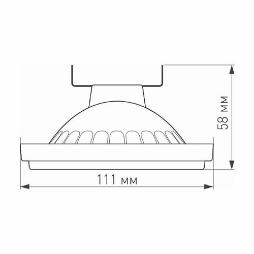 Лампа AR111-UNIT-G53-12W- Day4000 (WH, 120 deg, 12V) (Arlight, Металл)