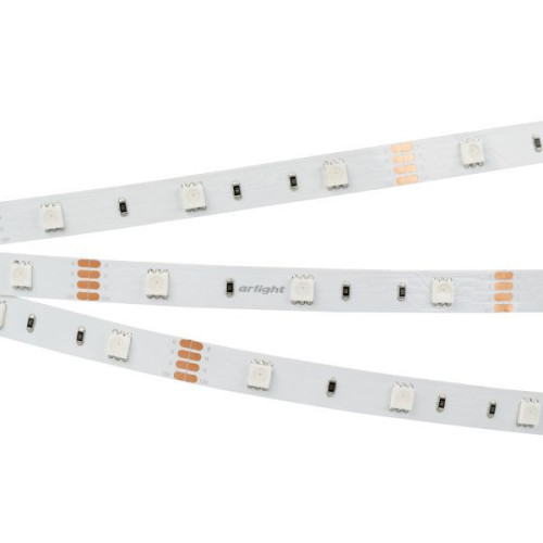 Светодиодная Лента RT-B30-10mm 12V RGB (7.2 W/m, IP20, 5060, 5m) (Arlight, Открытый)