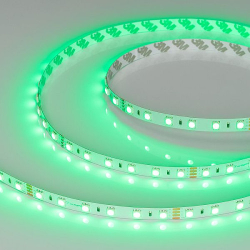 Светодиодная Лента RT-B60-10mm 24V RGB (14.4 W/m, IP20, 5060, 5m) (Arlight, Открытый)
