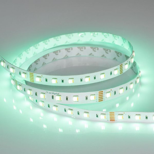 Светодиодная Лента RT-B60-12mm 24V RGBW-MIX-5-in-1 (20 W/m, IP20, 5060, 5m) (Arlight, Открытый)