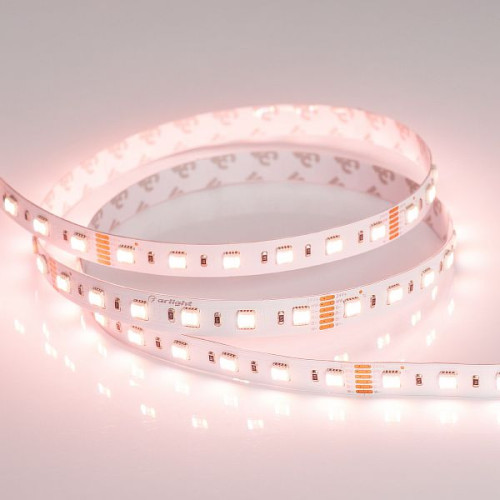 Светодиодная Лента RT-B60-12mm 24V RGBW-MIX-5-in-1 (20 W/m, IP20, 5060, 5m) (Arlight, Открытый)
