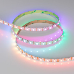 Светодиодная Лента SPI-B60-10mm 5V RGB-PX1-BPT (12 W/m, IP20, 5060, 5m) (Arlight, бегущий огонь)