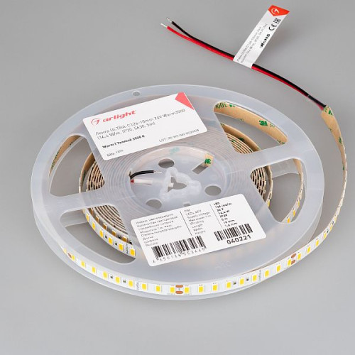 Светодиодная Лента ULTRA-C126-10mm 24V Warm3500 (14.4 W/m, IP20, 5630, 5m) (Arlight, высок.эфф.200 лм/Вт)