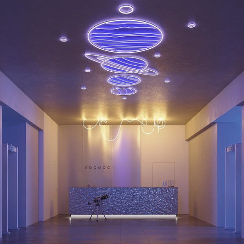 Лента герметичная SPI MOONLIGHT-SIDE-B84-12x17mm 24V RGB-PX7 (18 W/m, IP67, 5m, wire x2) (Arlight, Силикон)