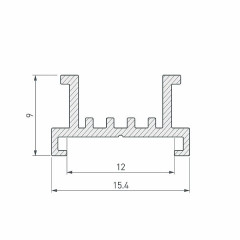 Основание для ленты SL-LINE-2522-2500 (Arlight, Алюминий)