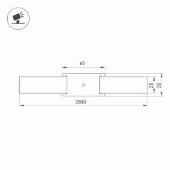 Основание для светильника ALT-BELT-1-2000 (BK) (Arlight, Металл)