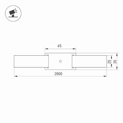 Основание для светильника ALT-BELT-1-2000 (BK) (Arlight, Металл)