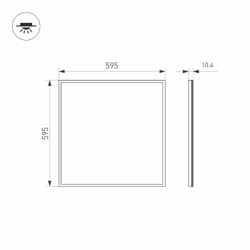 Панель IM-S600x600-40W Day4000 (WH, 120 deg, 230V) (Arlight, IP40 Металл, 3 года)