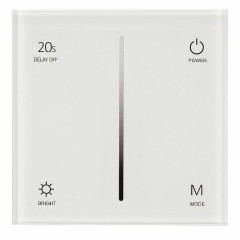 Панель SMART-P36-DIM-IN White (230V, 1.2A, TRIAC, Sens, 2.4G) (Arlight, IP20 Пластик, 5 лет)