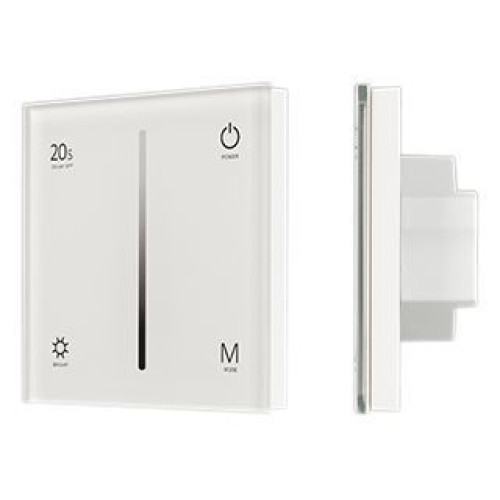 Панель SMART-P6-DIM-G-IN White (12-24V, 4x3A, Sens, 2.4G) (Arlight, IP20 Пластик, 5 лет)