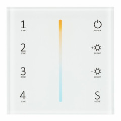 Панель Sens SMART-P38-MIX White (230V, 4 зоны, 2.4G) (Arlight, IP20 Пластик, 5 лет)