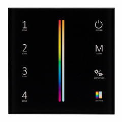 Панель Sens SMART-P55-MULTI Black (3V, 4 зоны, 2.4G) (Arlight, IP20 Пластик, 5 лет)