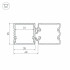 Профиль с экраном ALU-BASE-PW35S-2000 ANOD+FROST AG (Arlight, Металл)