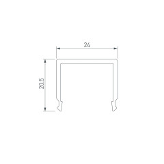Экран G-K матовый для PLS-GIP (Arlight, Пластик)