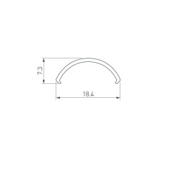 Экран ROUND-D20-2000 OPAL-PM (Arlight, Пластик)