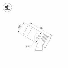 Светильник ALT-RAY-R61-15W Day4000 (DG, 25 deg, 230V) (Arlight, IP67 Металл, 3 года)