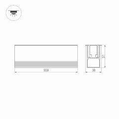 Светильник ART-LUMILINE-3351-500-12W Warm3000 (SL, 120 deg, 24V) (Arlight, IP67 Металл, 3 года)