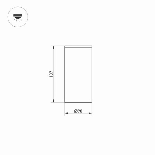 Светильник LGD-FORMA-SURFACE-R90-12W Day4000 (BK, 44 deg, 230V) (Arlight, IP54 Металл, 3 года)