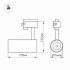 Светильник LGD-GERA-2TR-R74-20W Warm3000 (BK, 24 deg, 230V) (Arlight, IP20 Металл, 5 лет)