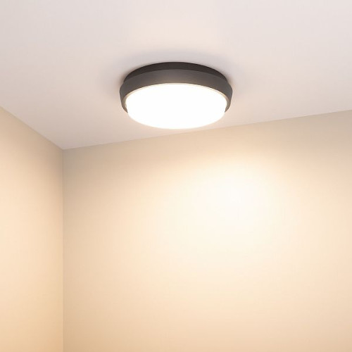 Светильник LGD-GIRO-R175-10W Warm3000 (GR, 110 deg, 230V) (Arlight, IP54 Металл, 3 года)