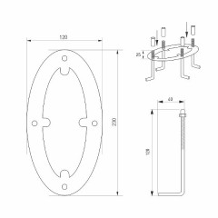 Светильник LGD-MUSE-BOLL-H1500-18W Warm3000 (DG, 328 deg, 230V) (Arlight, IP65 Металл, 3 года)