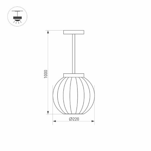 Светильник LGD-PEARL-HANG-7W Warm3000 (GR, 164 deg, 230V) (Arlight, IP65 Металл, 3 года)