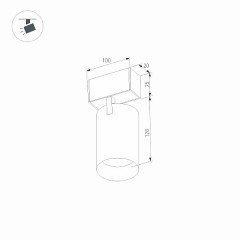 Светильник MAG-SPOT-25-R120-12W Warm3000 (BK, 30 deg, 24V) (Arlight, IP20 Металл, 5 лет)