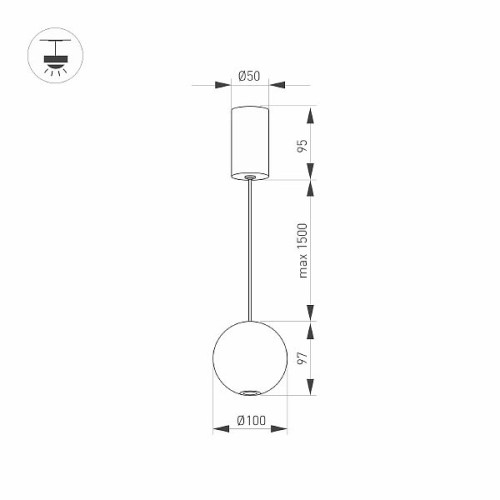 Светильник SP-ELEMENTA-ORB-R100-9W Day4000 (WH, 39 deg, 230V) (Arlight, IP40 Металл, 3 года)