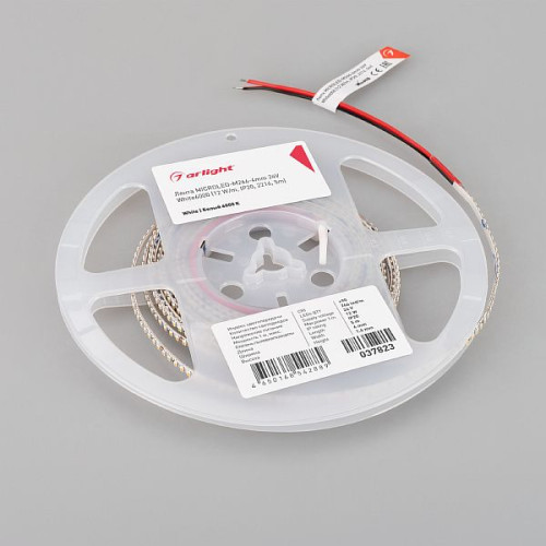 Светодиодная Лента MICROLED-M266-4mm 24V White6000 (12 W/m, IP20, 2216, 5m) (Arlight, узкая)