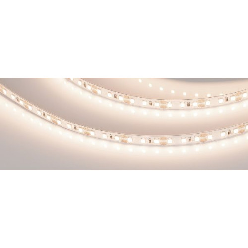 Светодиодная Лента RT-A120-8mm 12V Warm3500 (14.4 W/m, IP20, 2835, 5m) (Arlight, Открытый)