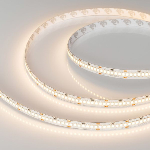 Светодиодная Лента RT-A252-10mm 24V Warm3000 (11 W/m, IP20, 2835, 5m) (Arlight, Открытый)