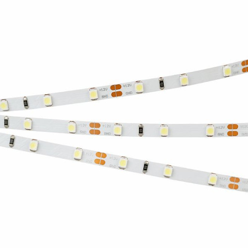 Светодиодная Лента RT-A60-5mm 12V Cool 15K (4.8 W/m, IP20, 2835, 5m) (Arlight, 4.8 Вт/м, IP20)